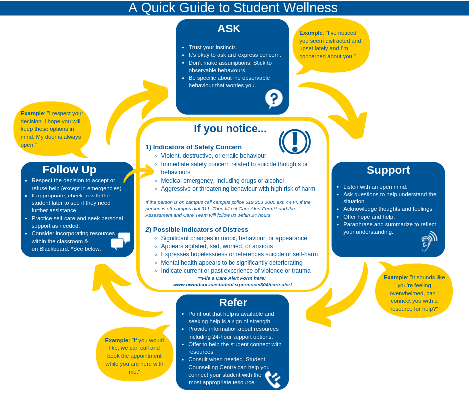 Infographic on Supporting Students