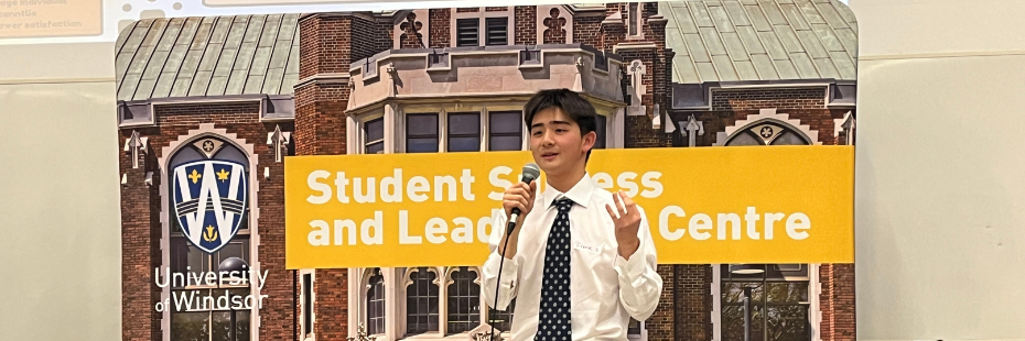 Speaker at a conference