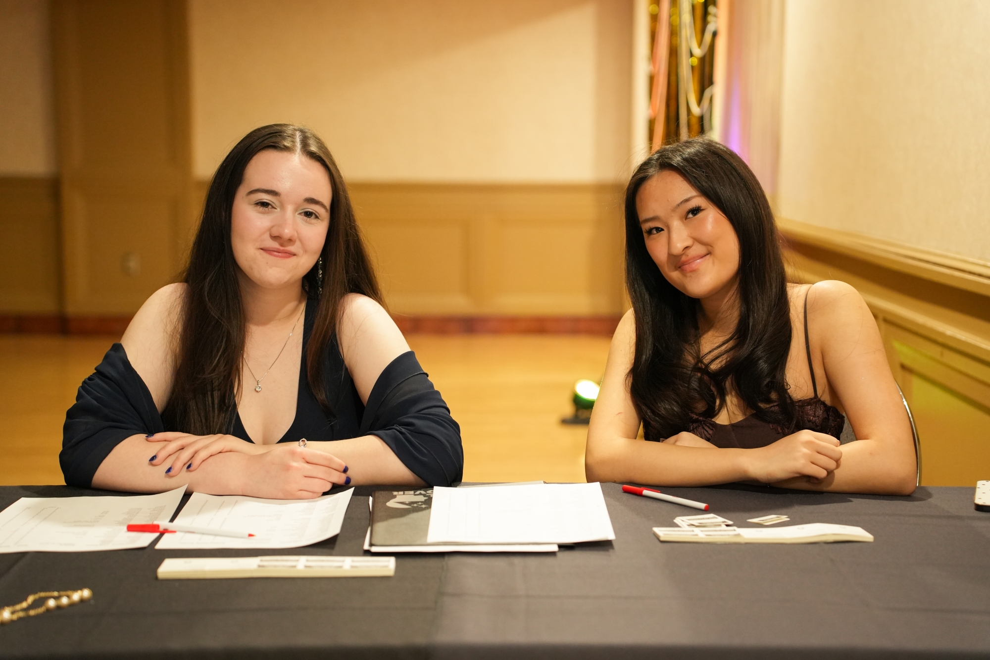 Welcome table at the Outstanding Scholars Gala