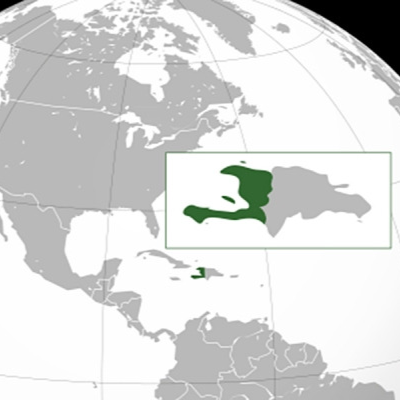 Image of globe with Haiti highlighted