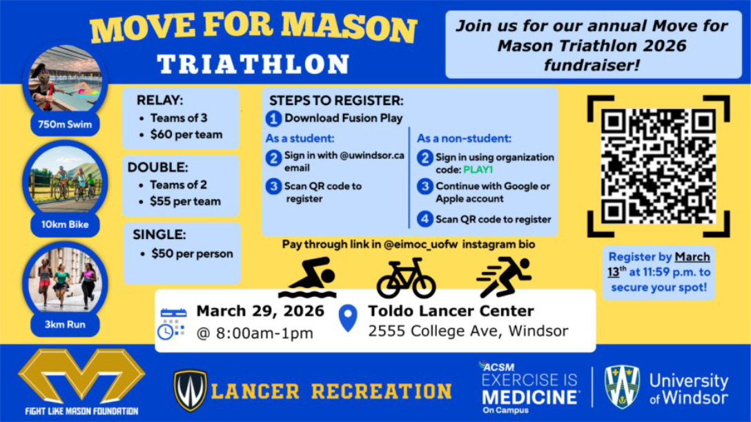 Move for Mason Triathlon Poster