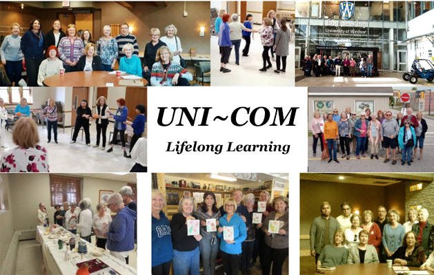 UNI~COM LifeLong Learning collage shows people who have taken UNI~COM courses