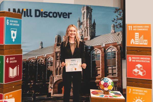 UWill Discover award winner Lindsey Boshart