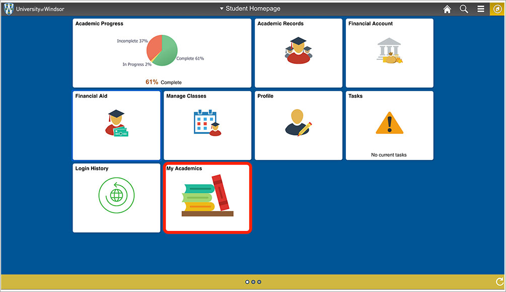 UWindsor Student User Interface