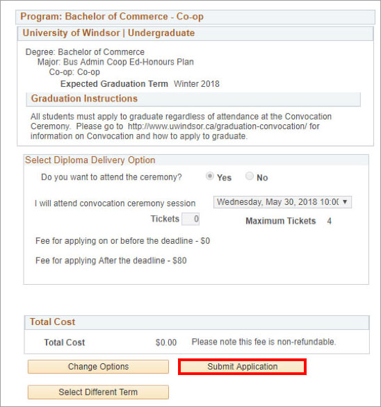 UWindsor Student User Interface