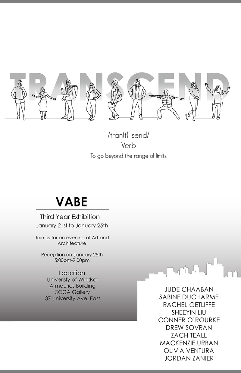 TRANSEND is the VABE Third Year Exhibition