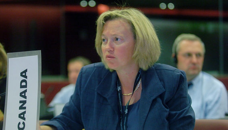 University of Windsor law alumna Anne Daniel at the United Nations.