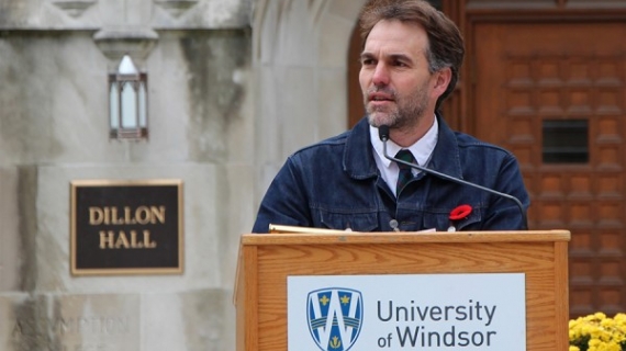 Author Alexander MacLeod, son of the late UWindsor professor Dr. Alistair MacLeod.