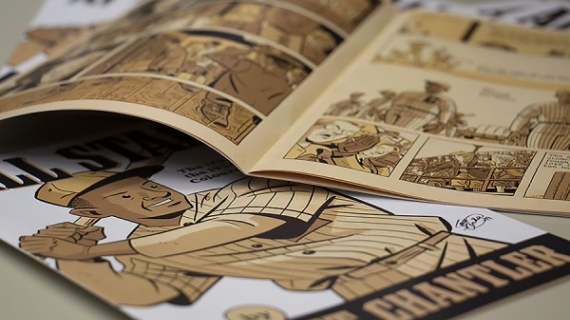 A comic book is shown.