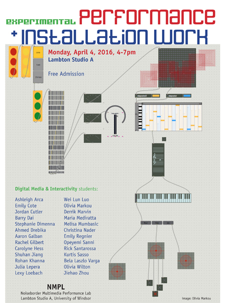 Poster for Performance Installation event
