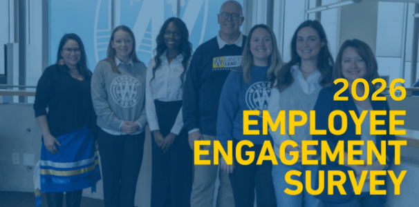 group of people with wording 2026 employee engagement survey