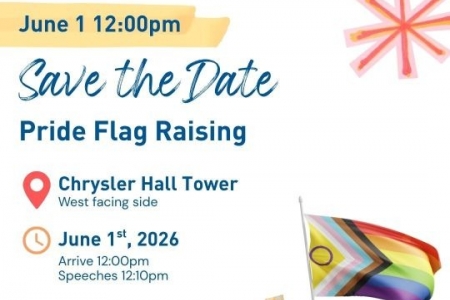 Invitation PRIDE Flag Raising June 1, 2026 at 12:00 pm