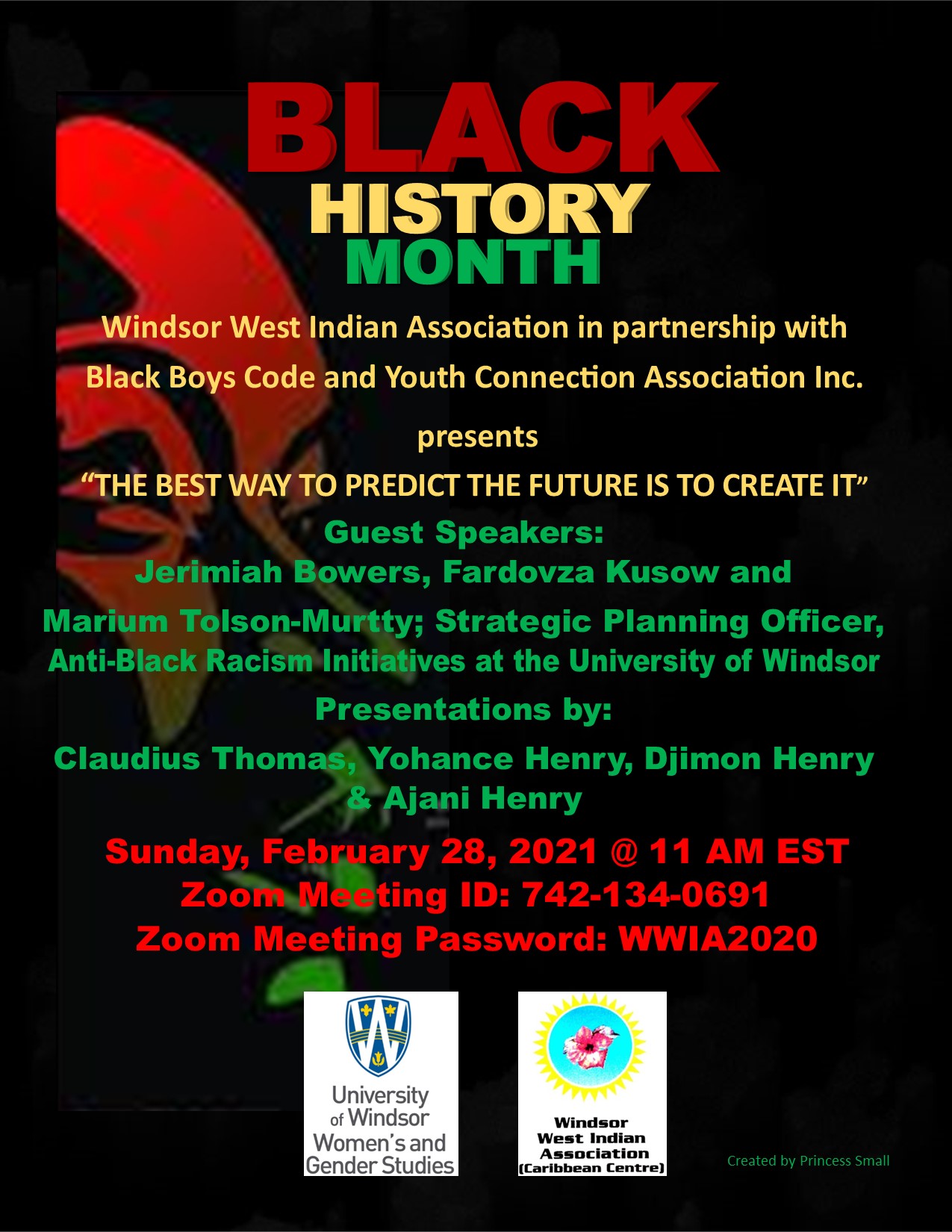 black history month event flyer